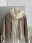 Szalik wełniany Massimo Dutti 80x150
