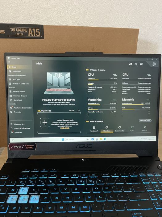 Portátil Gaming ASUS TUF A15 FA507R-Ryzen 7 6800H/ RTX 3060/ 16GB RAM