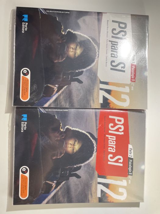 Livros de psicologia 12º ano - Como novos e plastificados