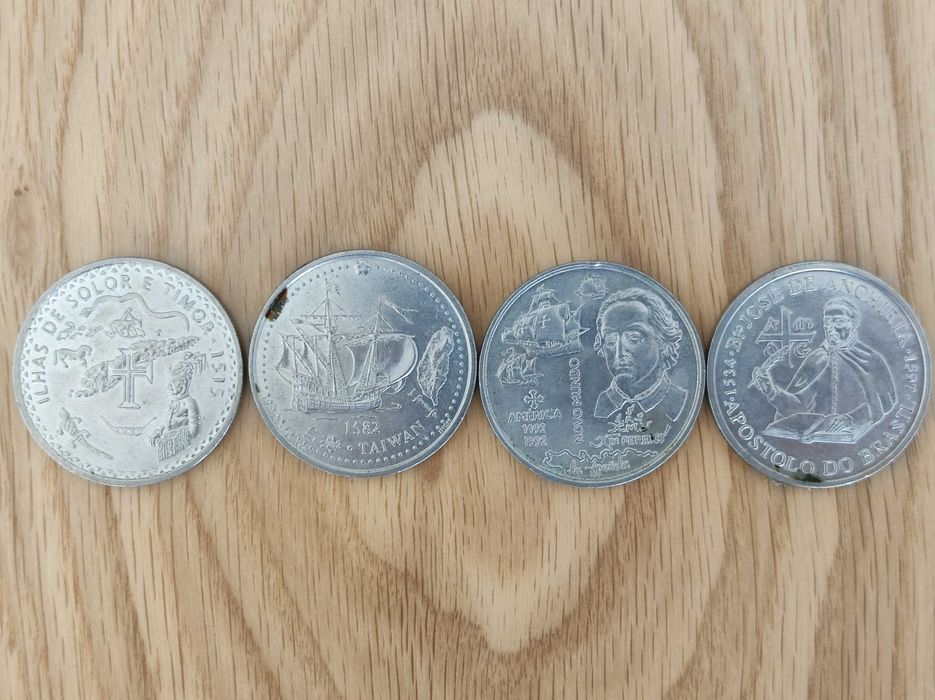 Lote 4 Moedas 200 Escudos – Descobrimentos Portugueses – Envio Grátis