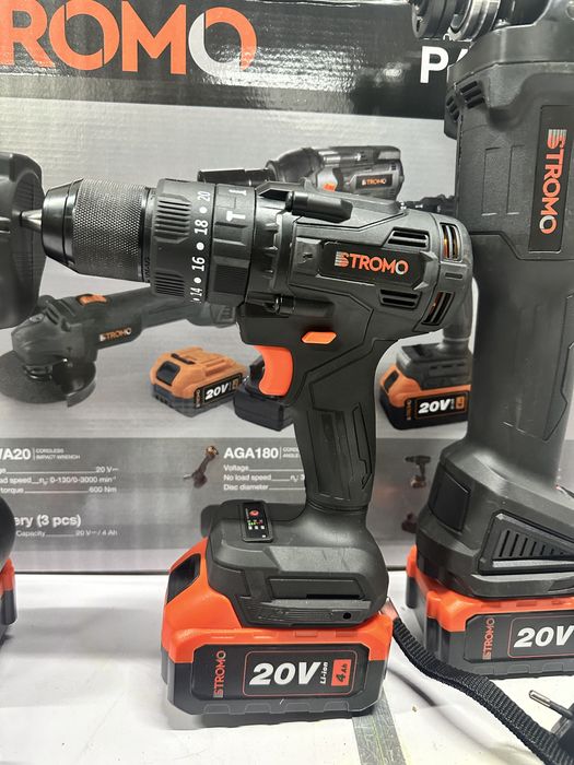 Акумуляторний набір Stromo 3в1 Set 180 болгарка гайковерт шуруповерт