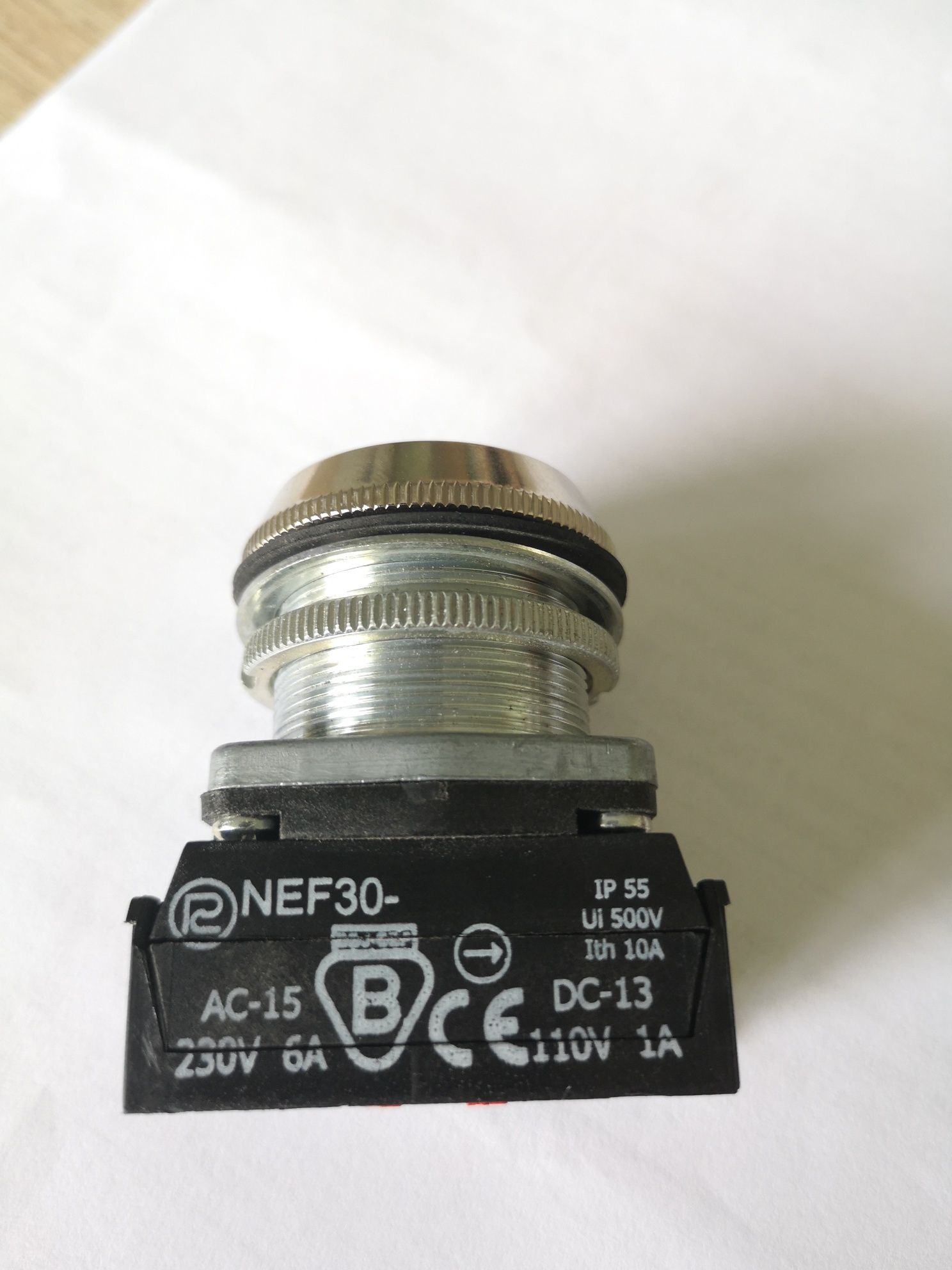 Przycisk sterowniczy NEF30 Kz2X zielony kryty 30mm 2NO
