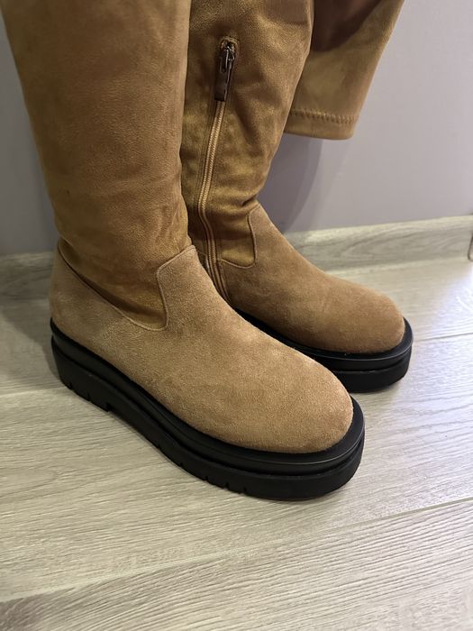 Ботфорди /чоботи замша р36-37 аналог Marc Fisher