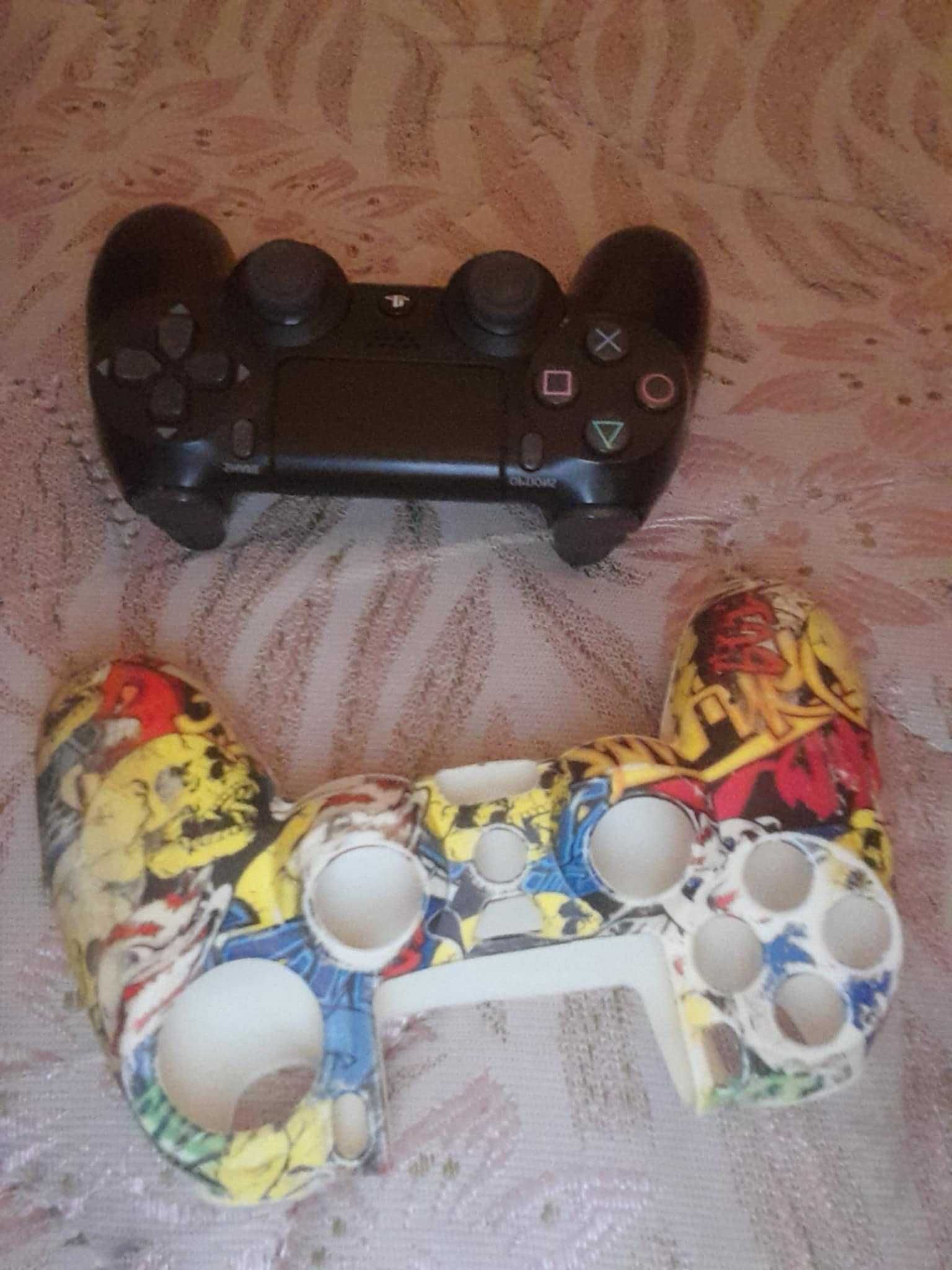 Comando PS4 com capa