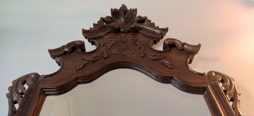 Espelho madeira ornamentado