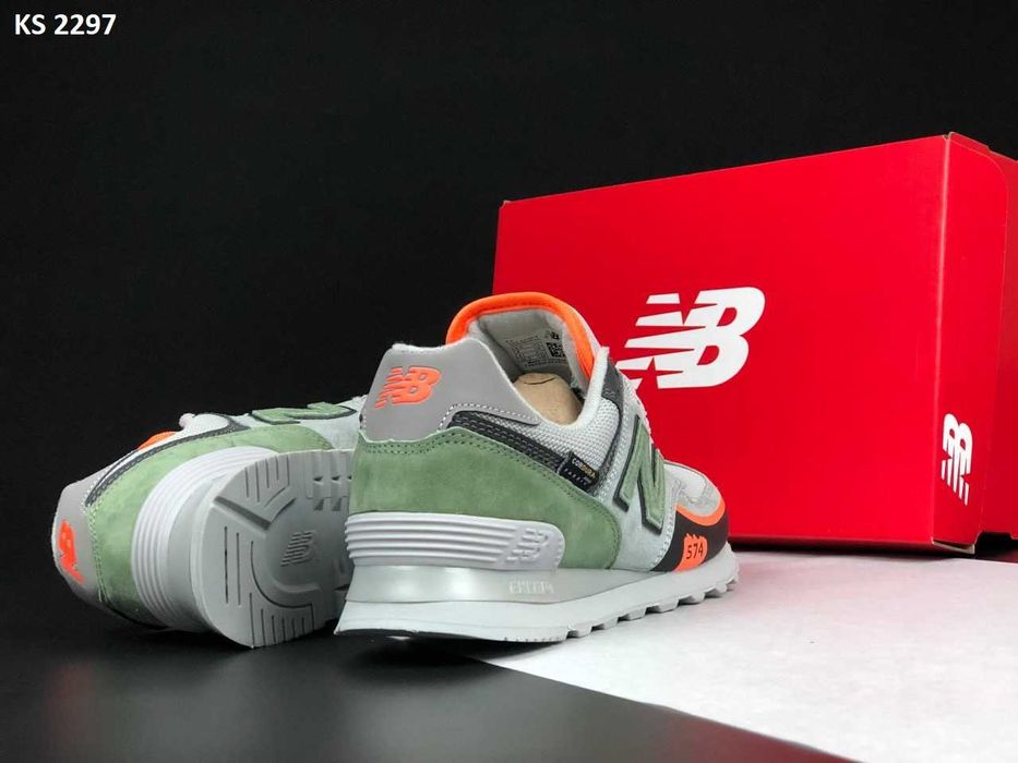 Кросівки New Balance 574 Gray Green. Арт: KS 2297