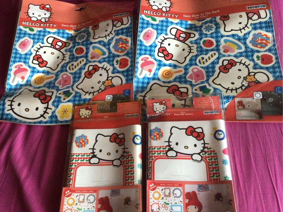 Hello Kitty decoração de parede - brilha no escuro