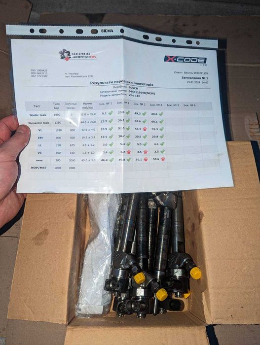 Форсунки Mercedes 2.2cdi om 611 Vito, Sprinter W210, W203