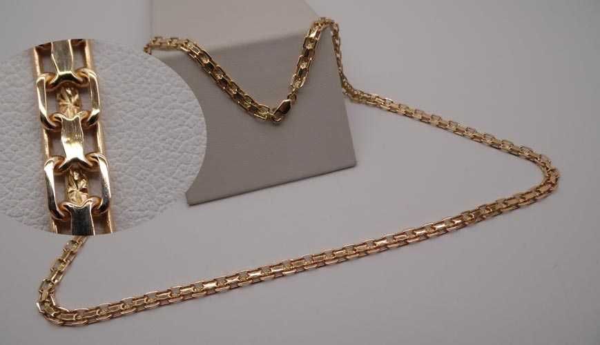 Złoty łańcuszek bismark 51 cm. 4,8 mm.