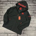НОВИНКА 2025! Чоловіча вітровка Hugo Boss чорна весняна преміум бренд