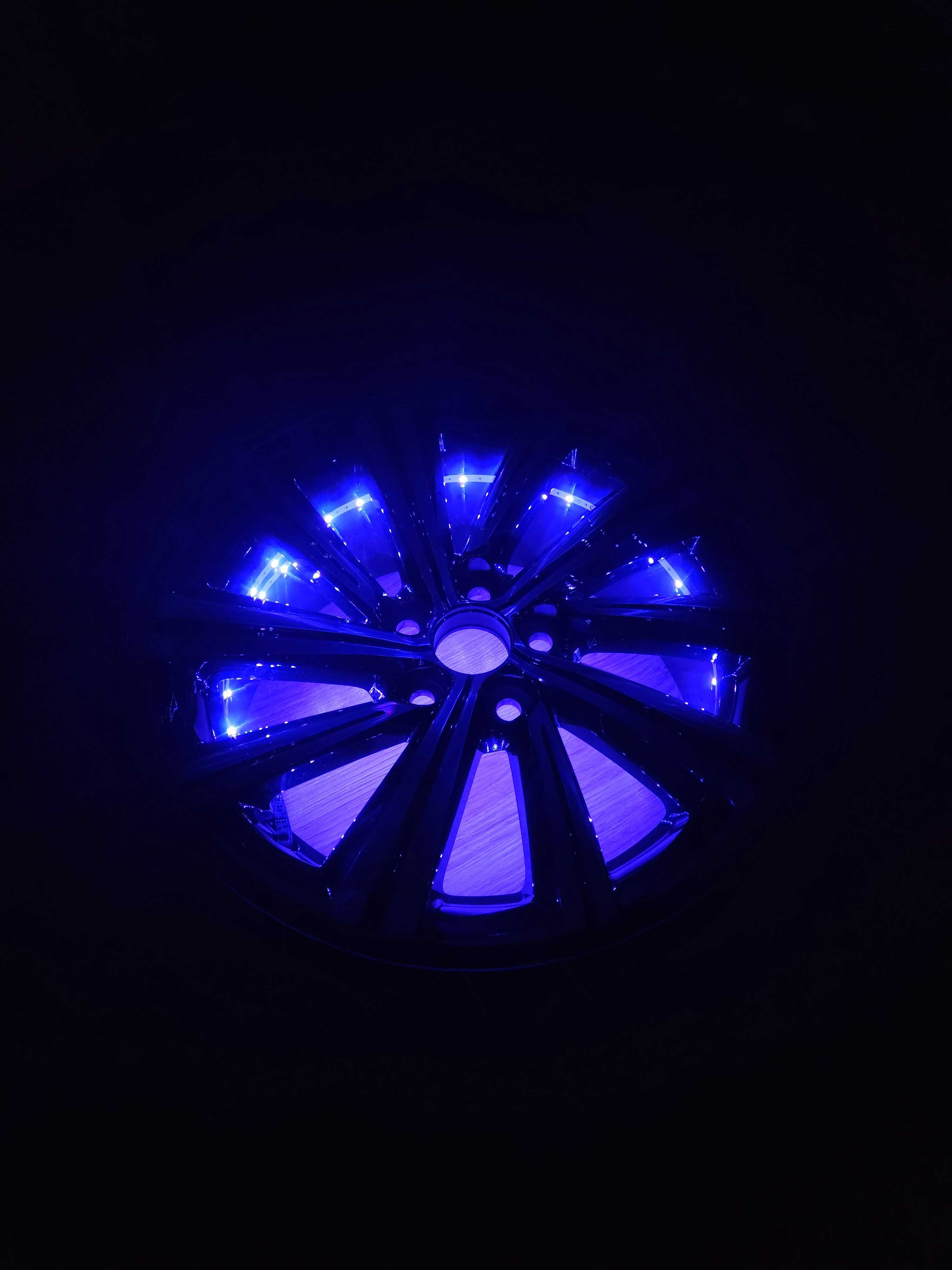 Stolik Szklany Felga 17" Podświetlenie LED RGB