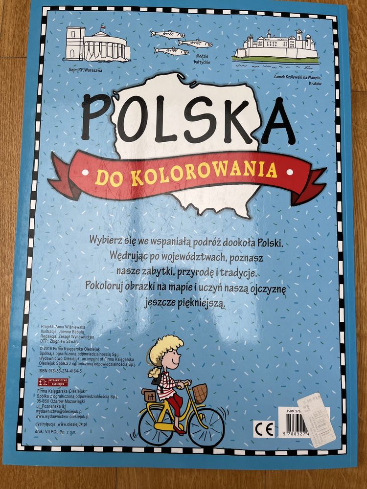 Nowa książka Polska do kolorowania