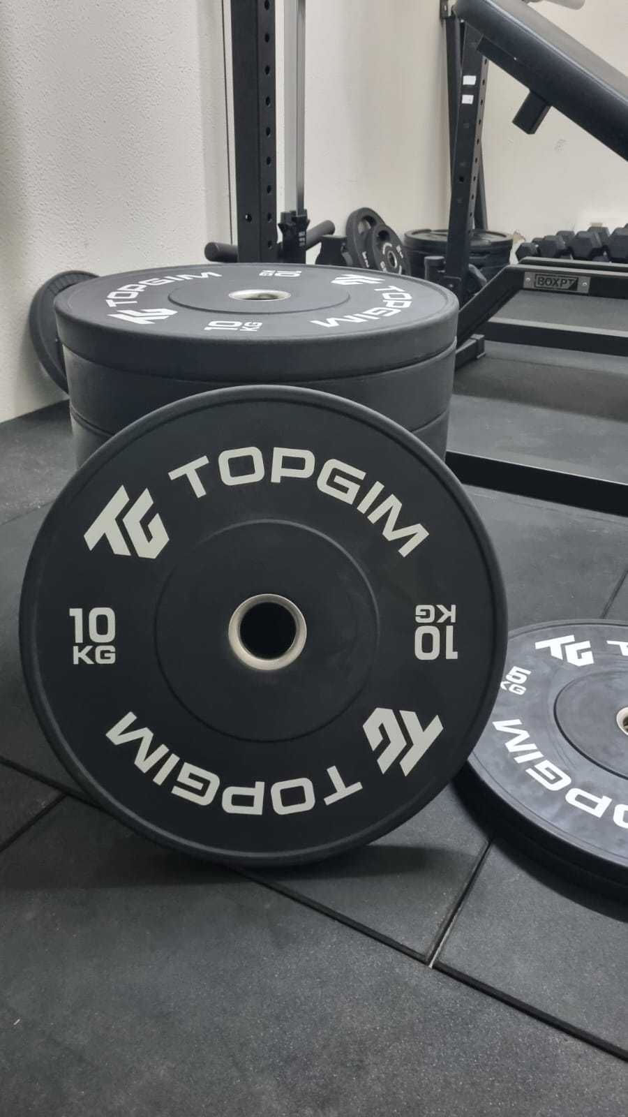 Discos Olímpicos Borracha (Bumper Plates) total 150kg