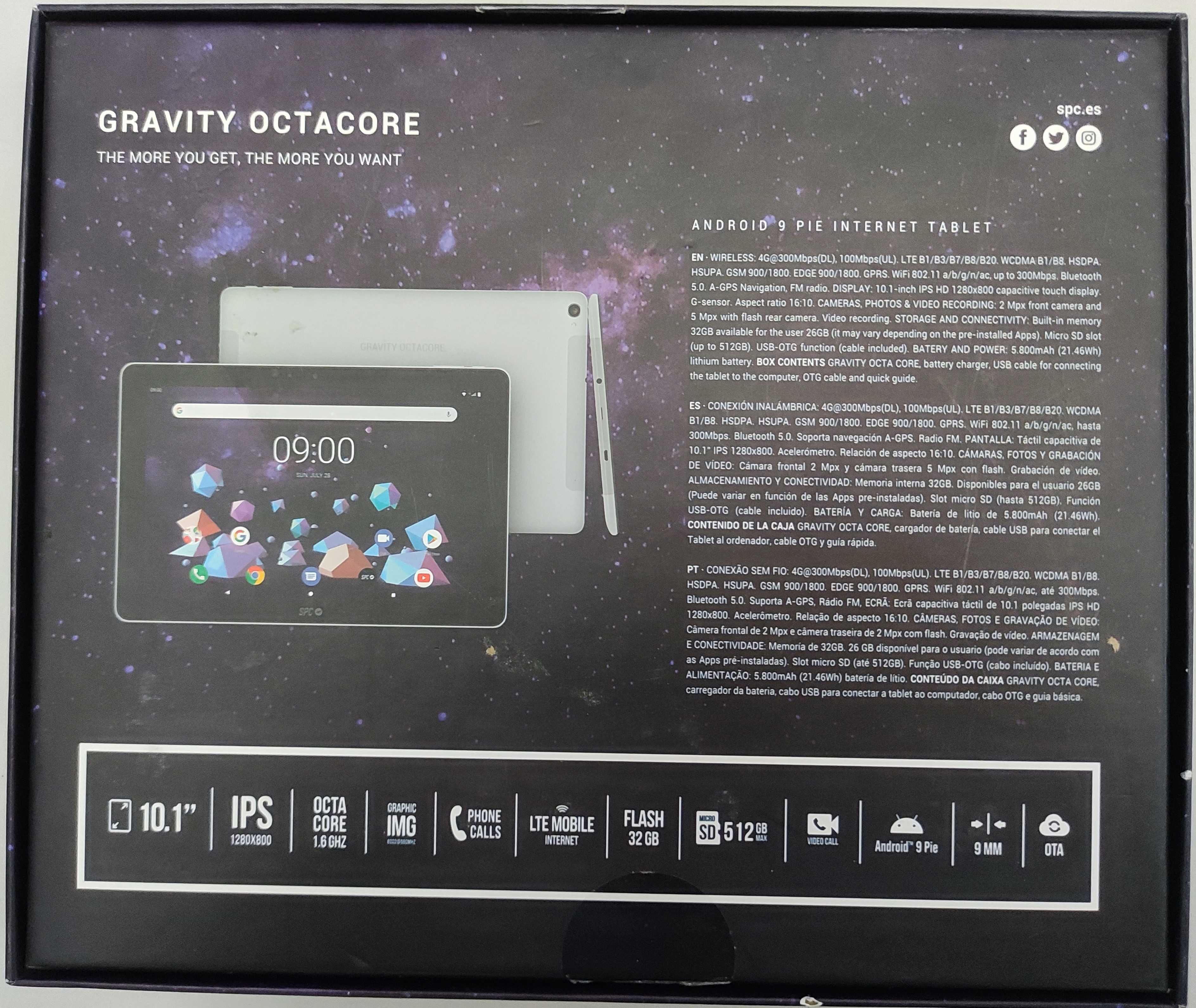 SPC Gravity Octacore 10.1" 3GB/32GB 4G