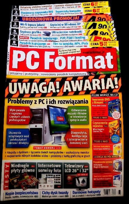 PC FORMAT - 7 numerów. Stan idealny.