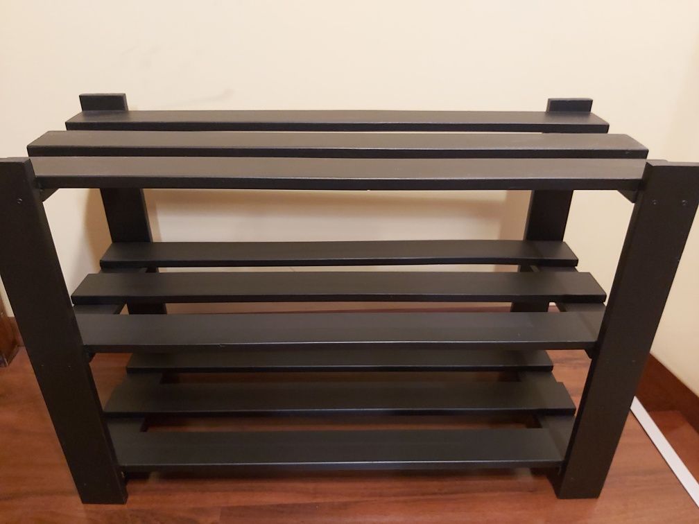 Regał, półka na buty - drewniana -  szer. 75 cm, wys. 51 cm, gł. 30 cm