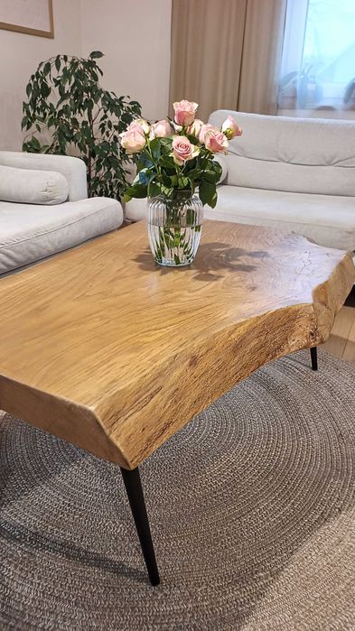 Stolik kawowy dębowy monolit