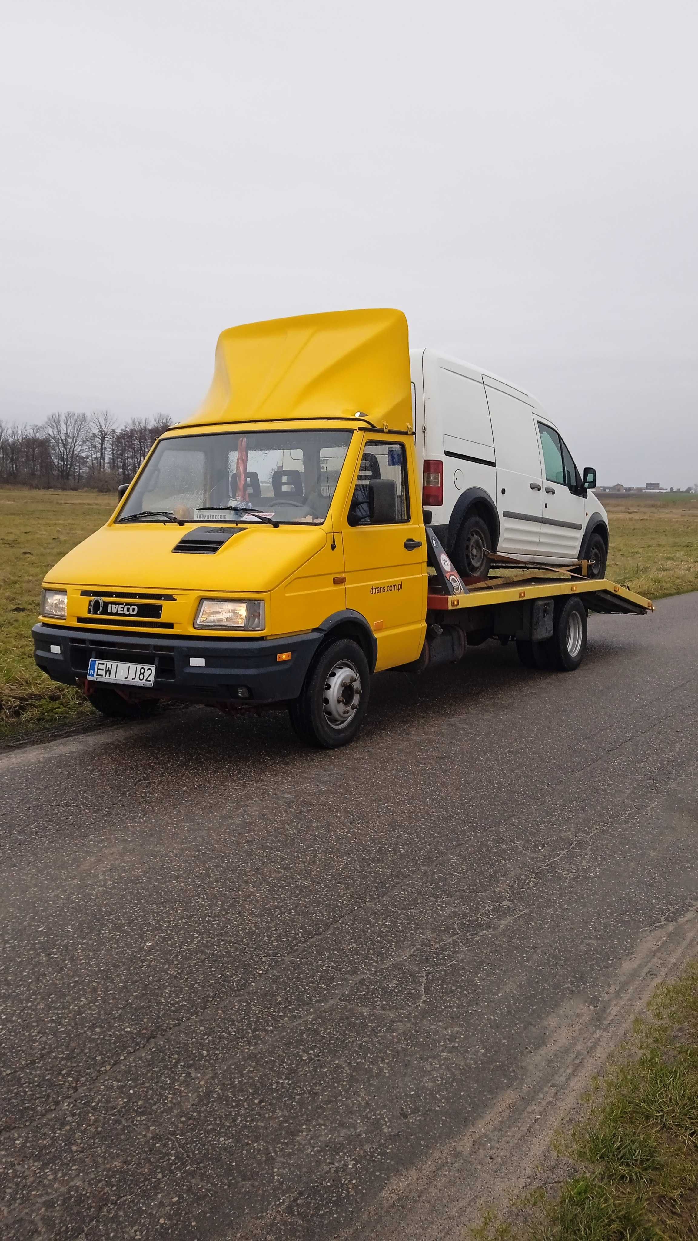 autopomoc autolaweta transport a1 autostrada zetor ursus minikoparka