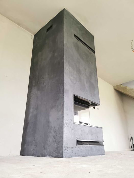 Dekoracje ścian beton architektoniczny tynki dekoracyjne malowanie