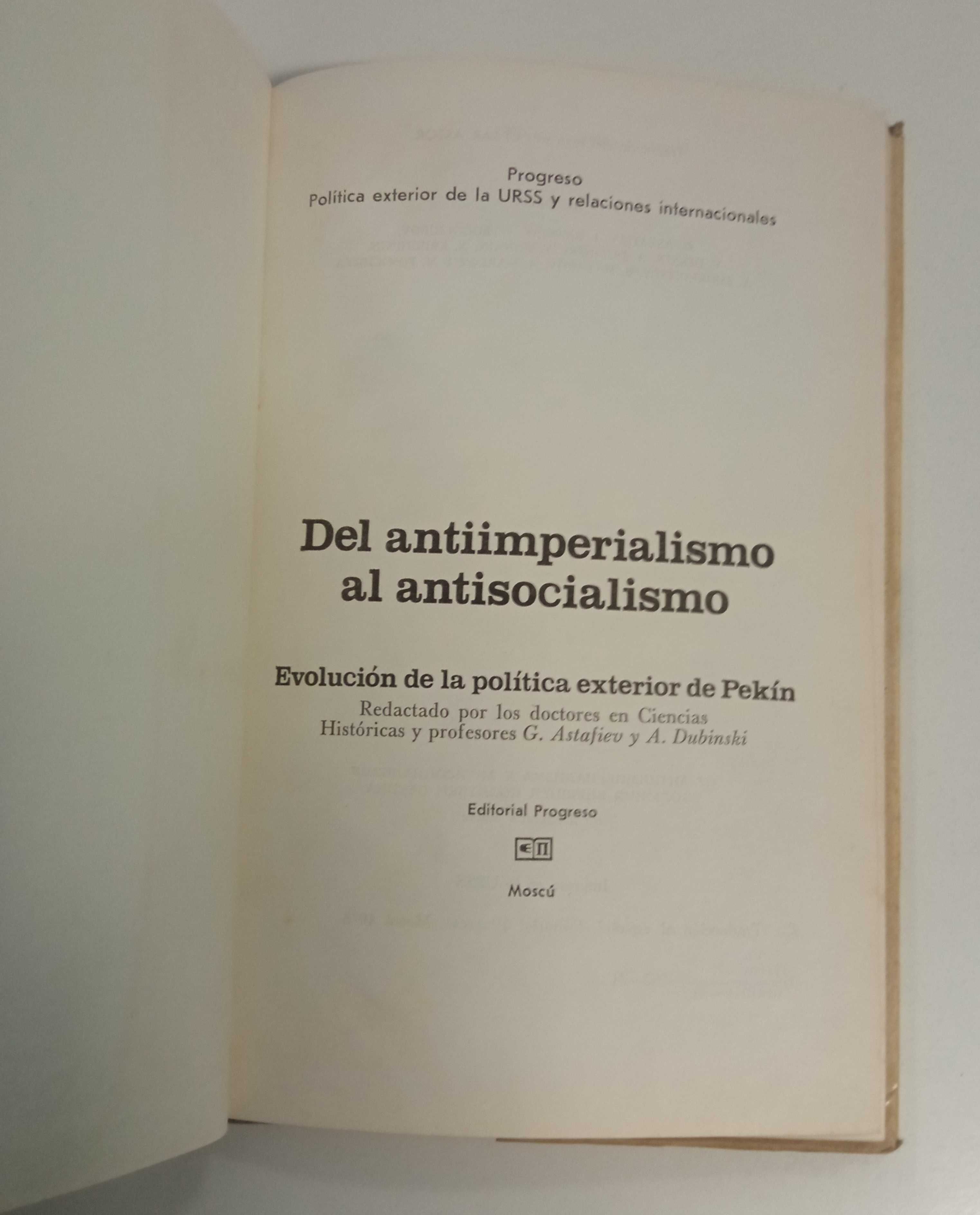 Del antiimperialismo Al antisocialismo