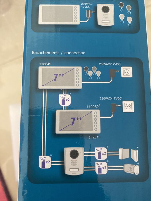 Vídeo porteiro a cores com sensor - Avidsen