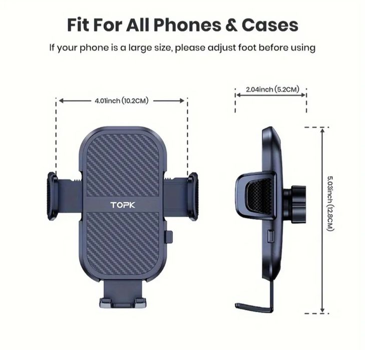 Автомобільний тримач для телефону TOPK
