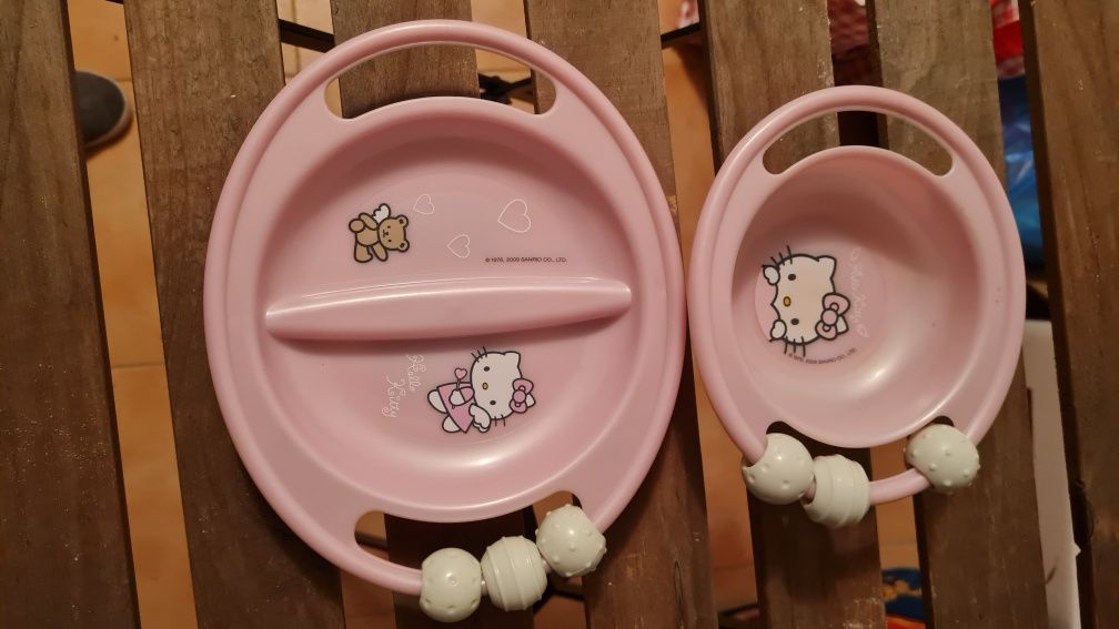 Conjunto de Pratos Hello Kitty