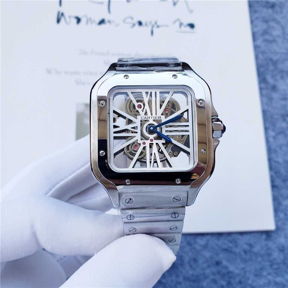 Męski zegarek Cartier Santos de Cartier Skeleton