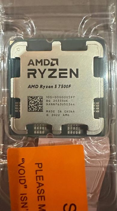 Новий процессор Amd Ryzen 5 7500f 3.7 (5.0)Ghz 32mb cash сокет AM5