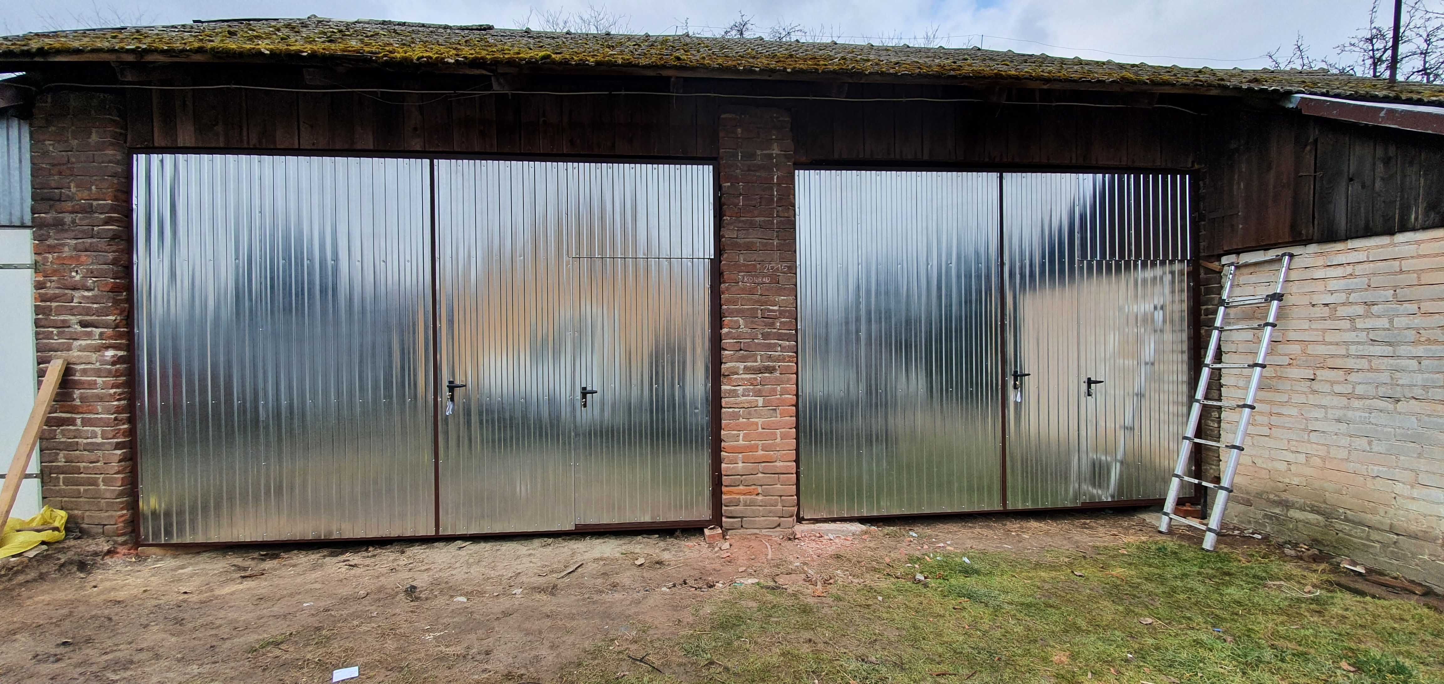 Bramy garażowe drzwi garażowe stalowe wrota wierzeje do stodoły obory