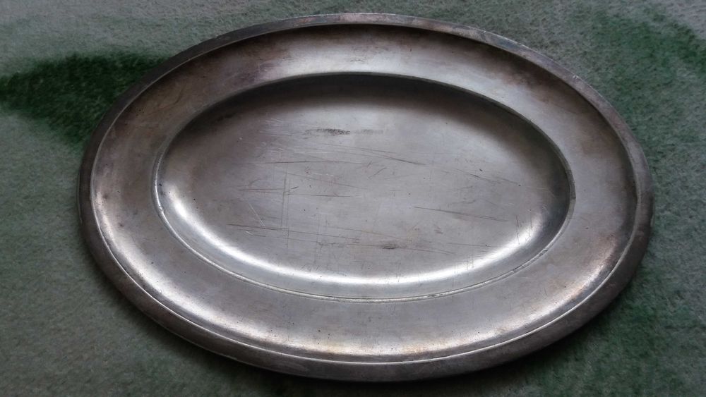 pp, taca nr 2 talerz półmisek posrebrzany metal Krupp vintage starocie