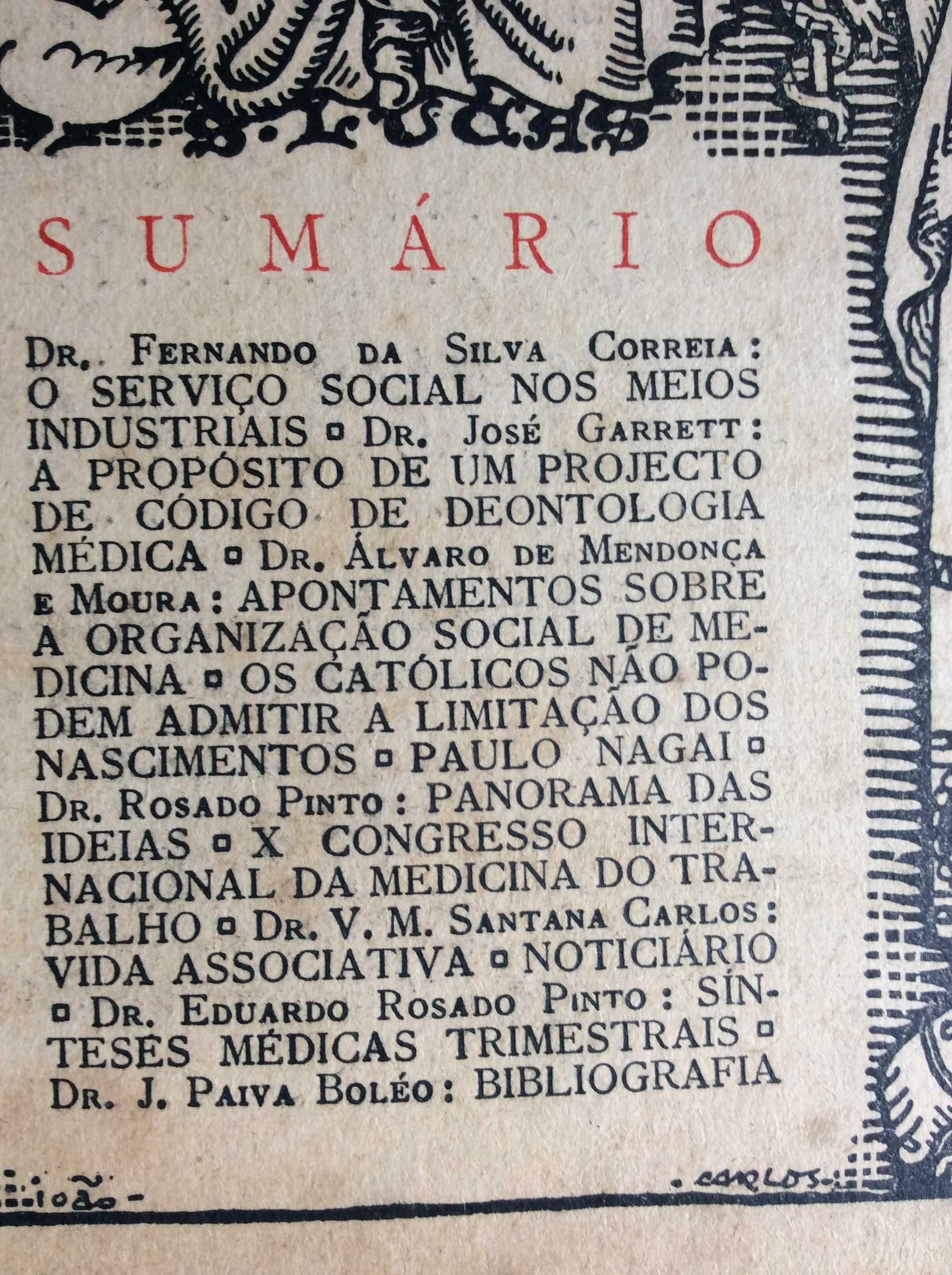 Acção Médica. Ano 1951. Ver sumário