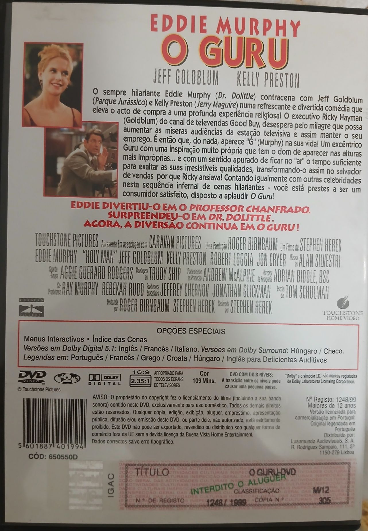 DVD O Guru com Eddie Murphy