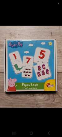 gra logiczna świnka peppa liczenie liczby puzzle