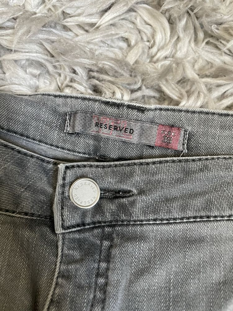 Szare spodenki szorty jeansowe reserved