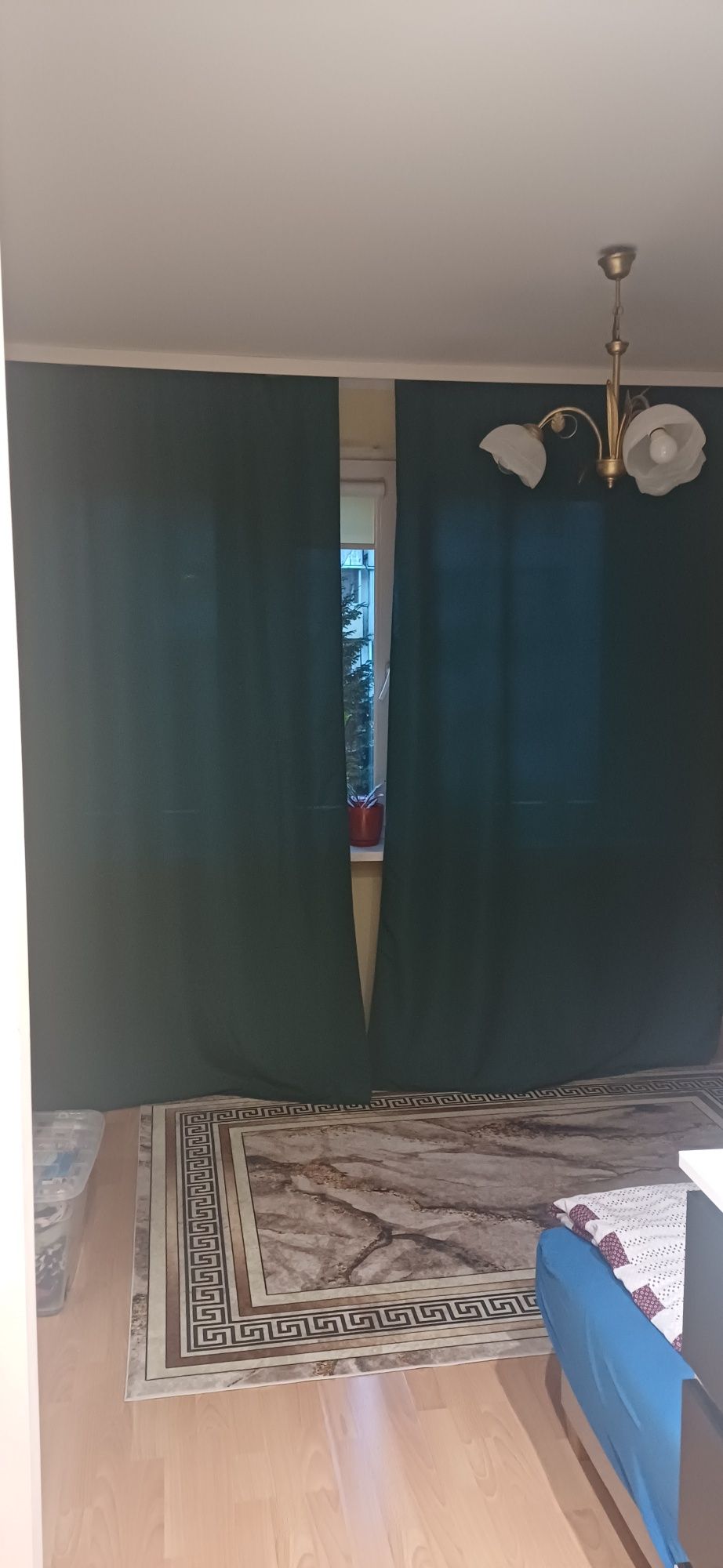 komplet zaslon na żabki butelkowa zieleń