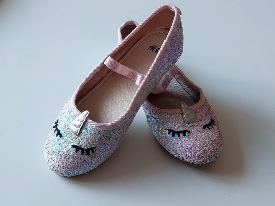 Блискучі балетки для дівчинки H&M 30 розмір