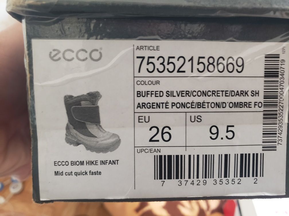 Ecco зимові дитячі черевики 26