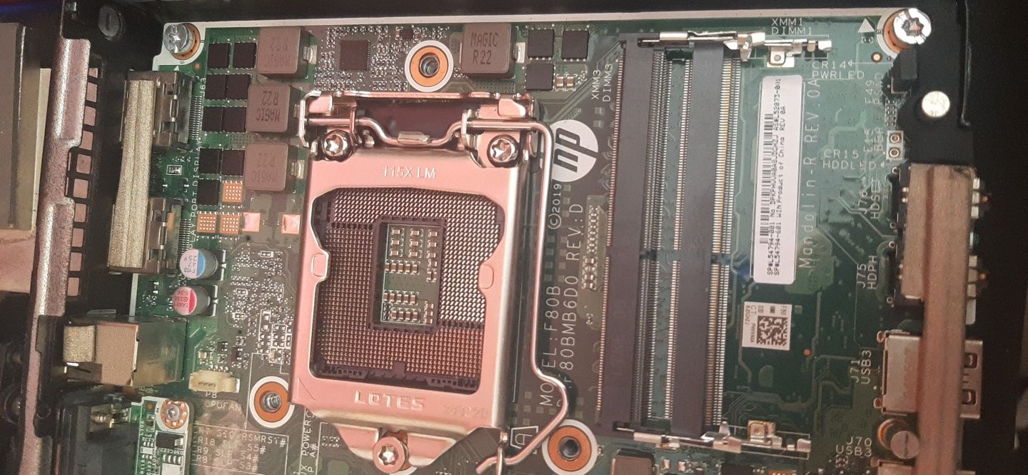 HP Prodesk 400 G5, sem CPU, board com avaria