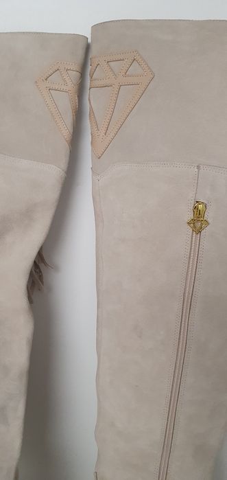 Kozaki ze skóry Just Unique nowe 39