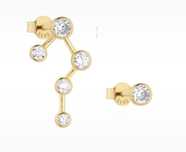 Kolczyki apart pozłacane złote Alicja&maria jewellery srebro pozłacane