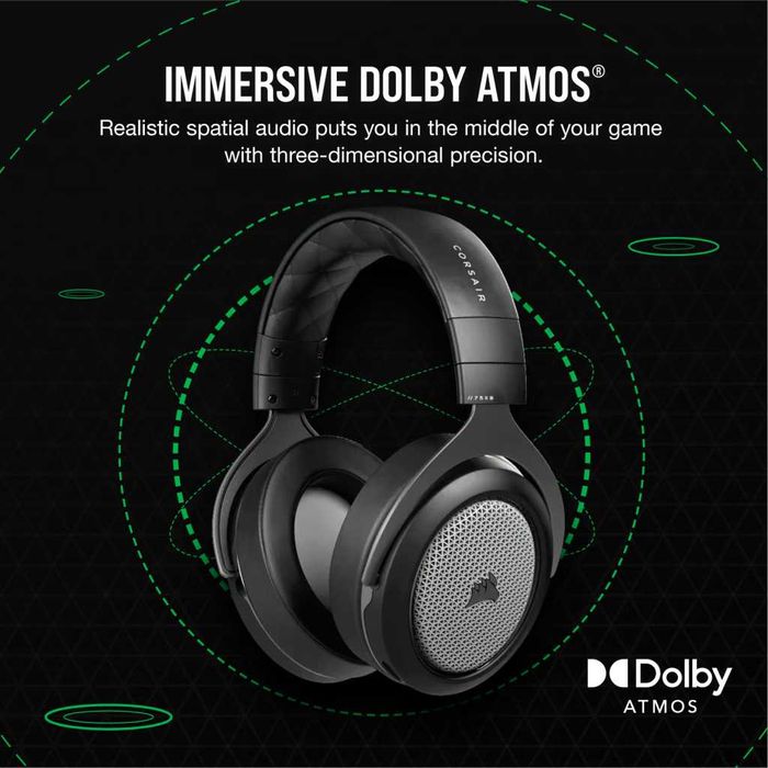 Słuchawki Xbox Corsair HS75 XB Dolby Atmos + PC Adapter