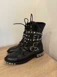 Buty skórzane biker Boots Yves Saint Laurent