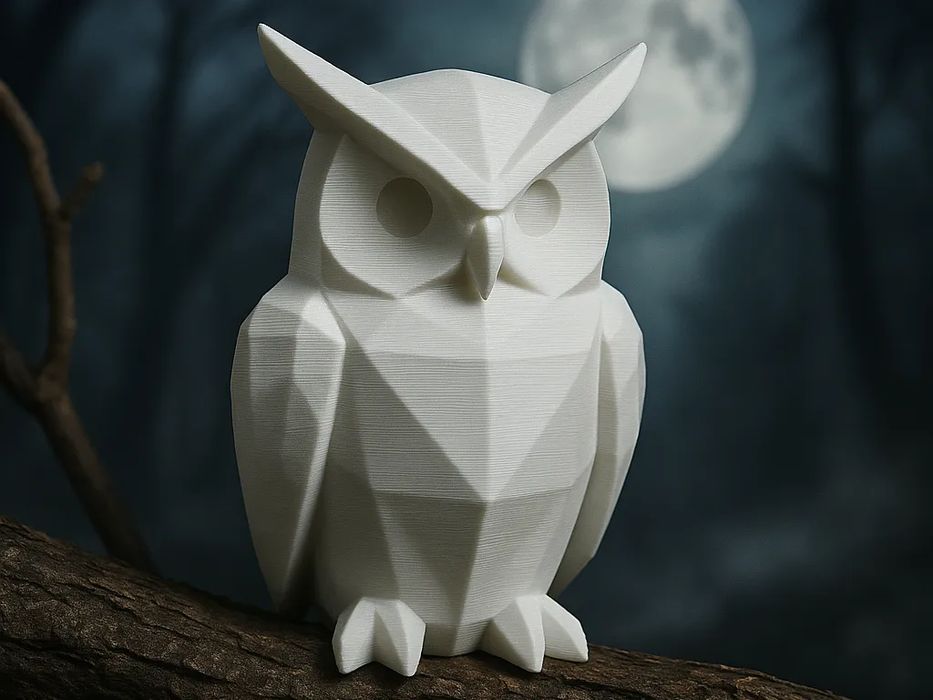 Coruja Geométrica Moderna - Decoração Sábia