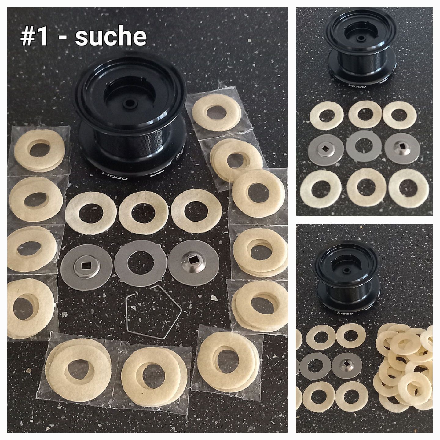 Podkładki filcowe szpuli Shimano 14000/Ultegra/oraz inne_czytaj opis.