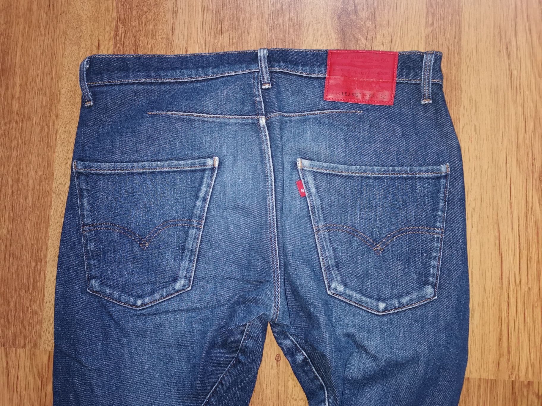 Levi's lot lej 512 W33 L32 engineered spodnie jeansowe jeansy Levis