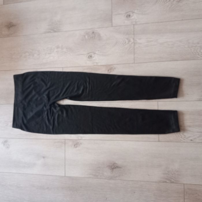 Legginsy ocieplene czarne błyszczące - S