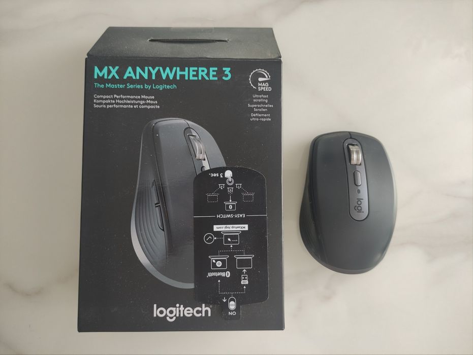 Ratón Logitech MX Anywhere 3 Preto/Cinza Novo