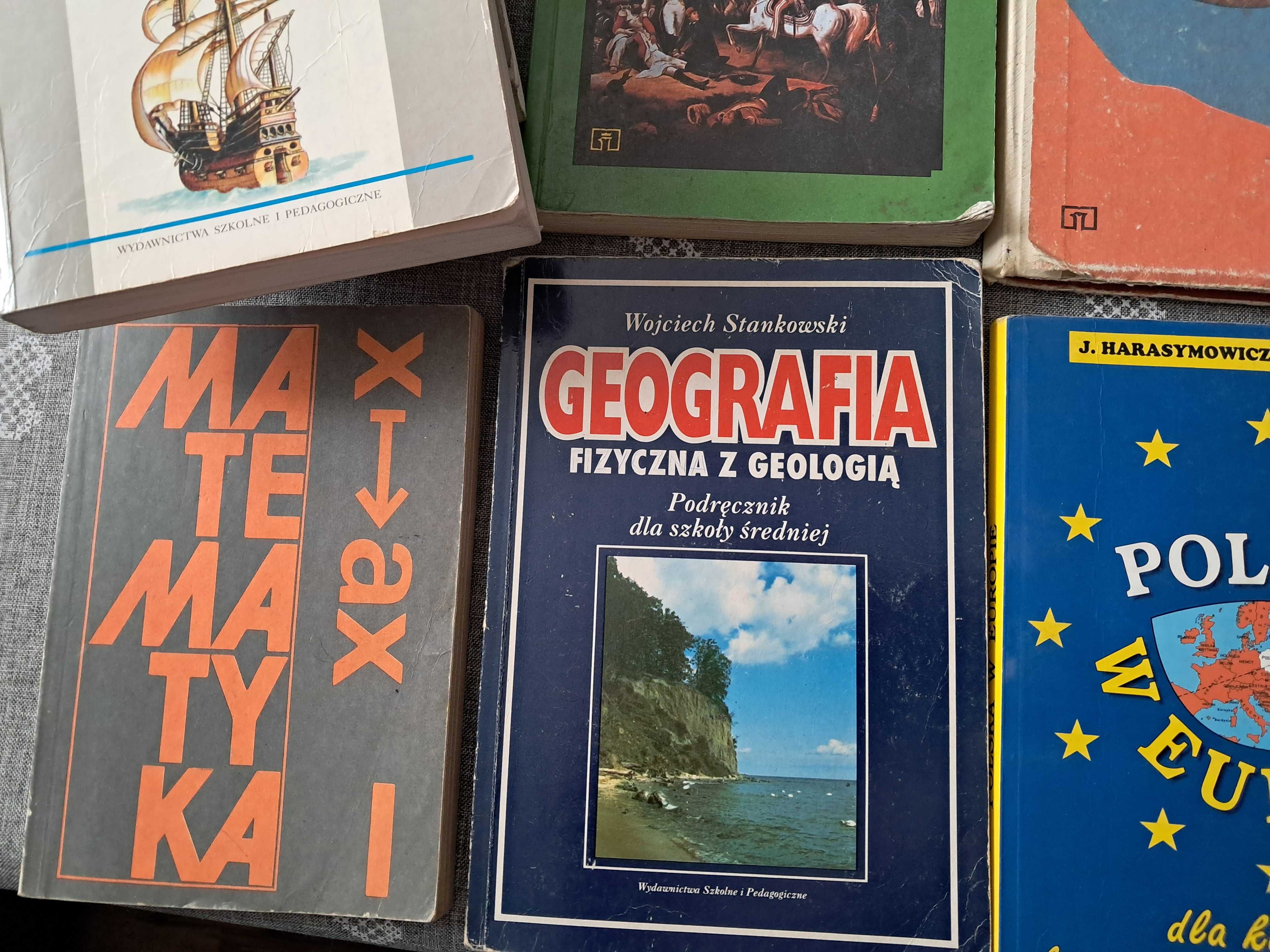 Zestaw podręczników szkoła podst. i liceum Lata 80te i 90te - 20szt.