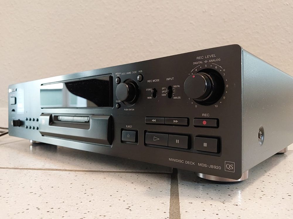 SONY MDS-JB920 QS MiniDisc Deck Nagrywarka